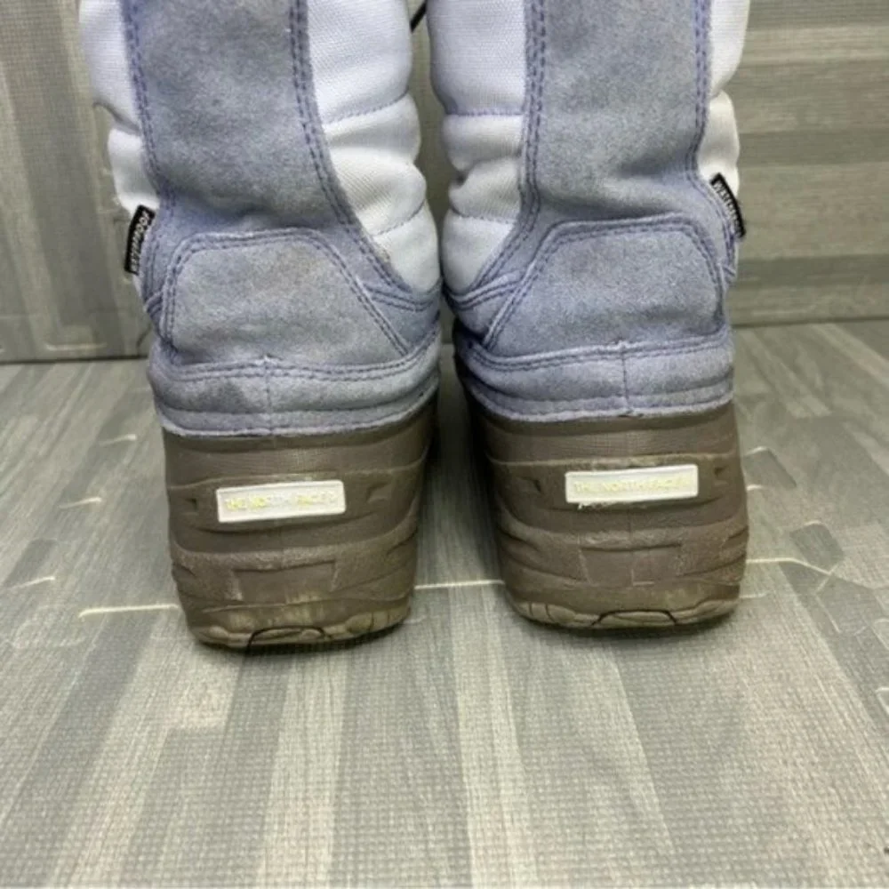 The North Face Alpenglow Snow Boots Blue Gray Girls Size 5
